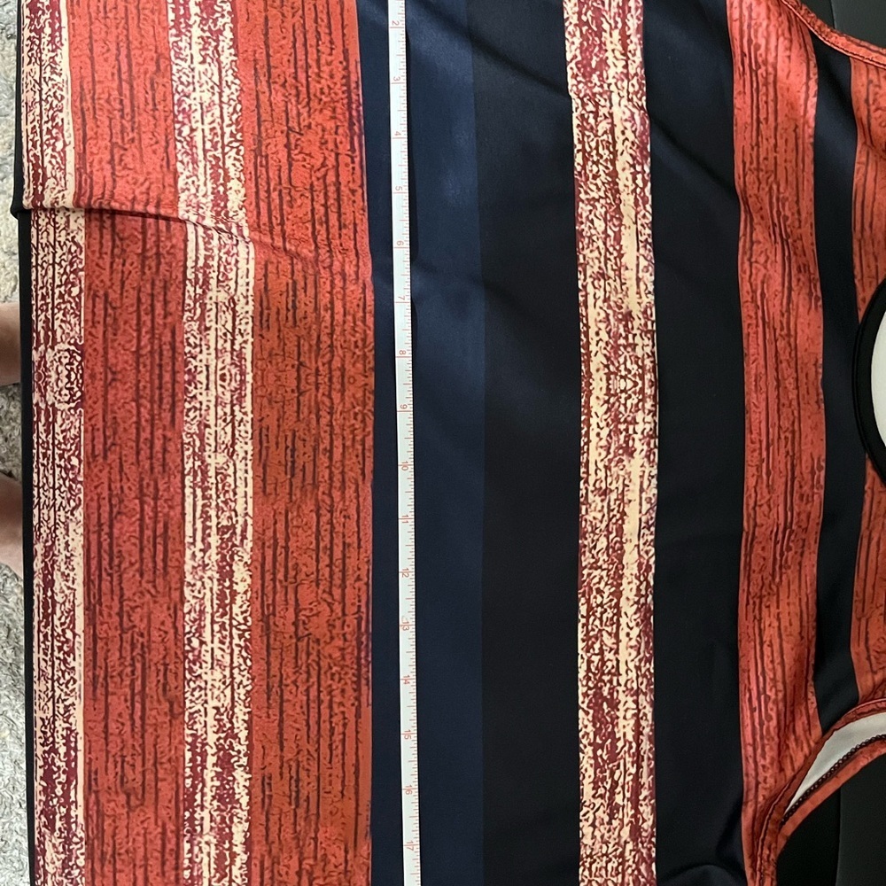 Striped Sleeveless Dress in multi-colored stripes XL - Picture 5 of 6
